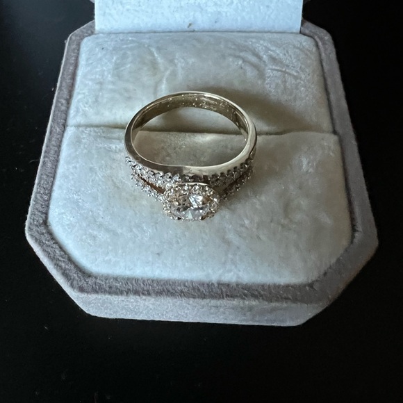🌟14k YELLOW GOLD & 1.50ct HALO 💎DIAMOND ENGAGEMENT RING SIZE 7 - Picture 12 of 12